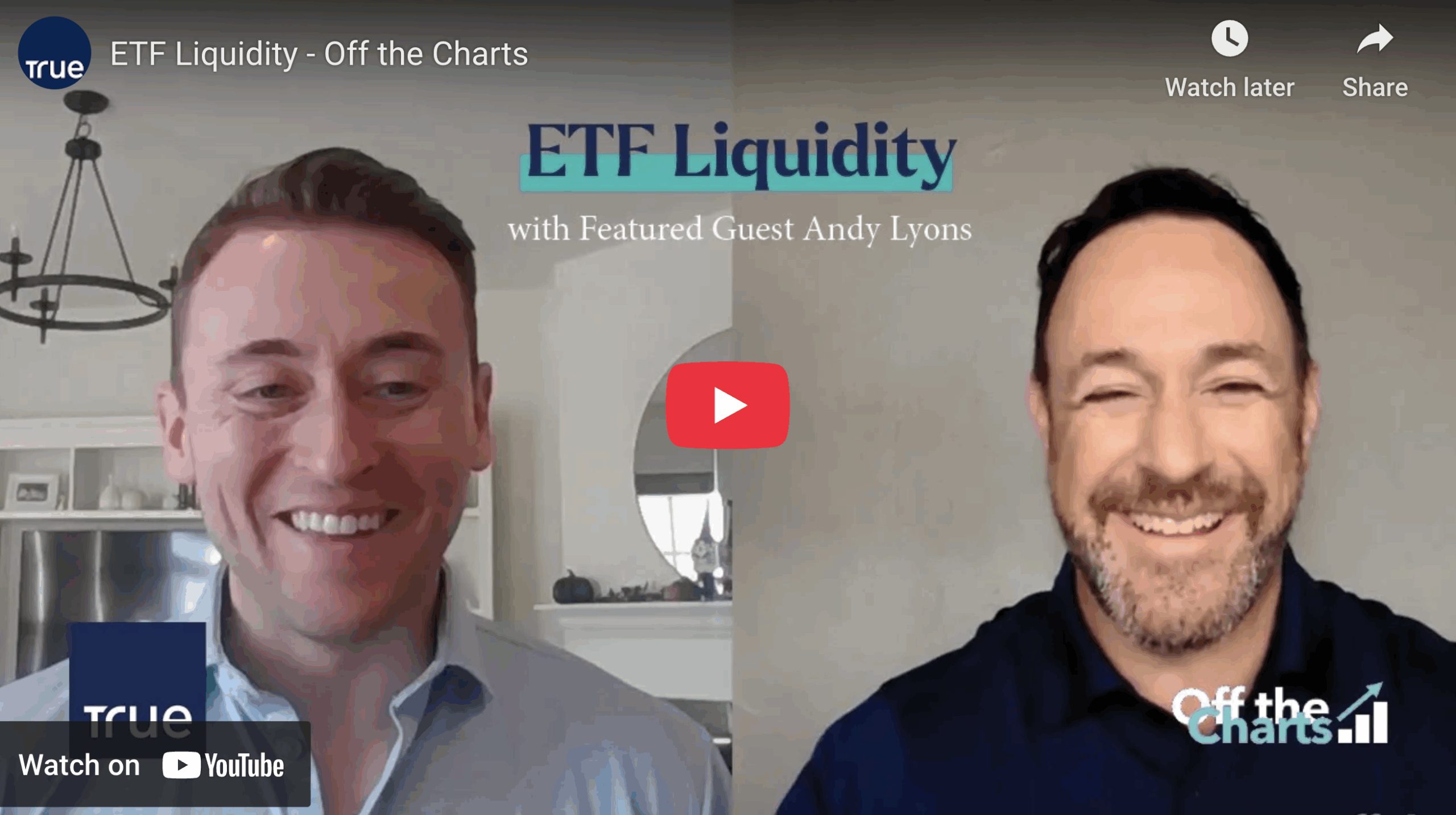 two investment professionals talking in a YouTube video